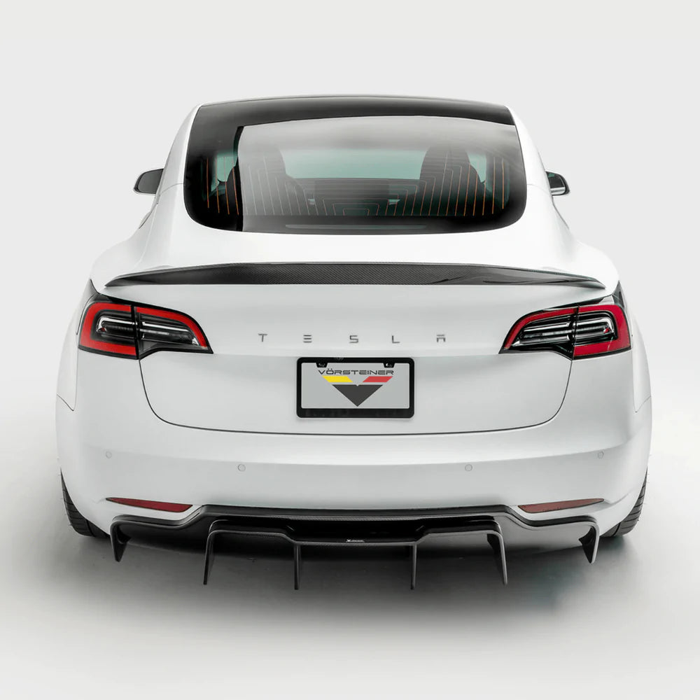 Vorsteiner - Volta Carbon Fiber Aero Rear Diffuser [Track Edition] - Tesla Model 3