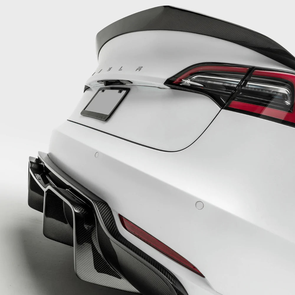 Vorsteiner - Volta Carbon Fiber Aero Rear Diffuser [Track Edition] - Tesla Model 3