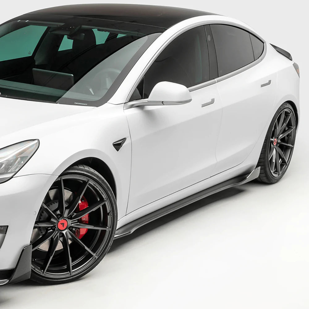 Vorsteiner - Volta Carbon Fiber Aero Side Skirts- Tesla Model 3