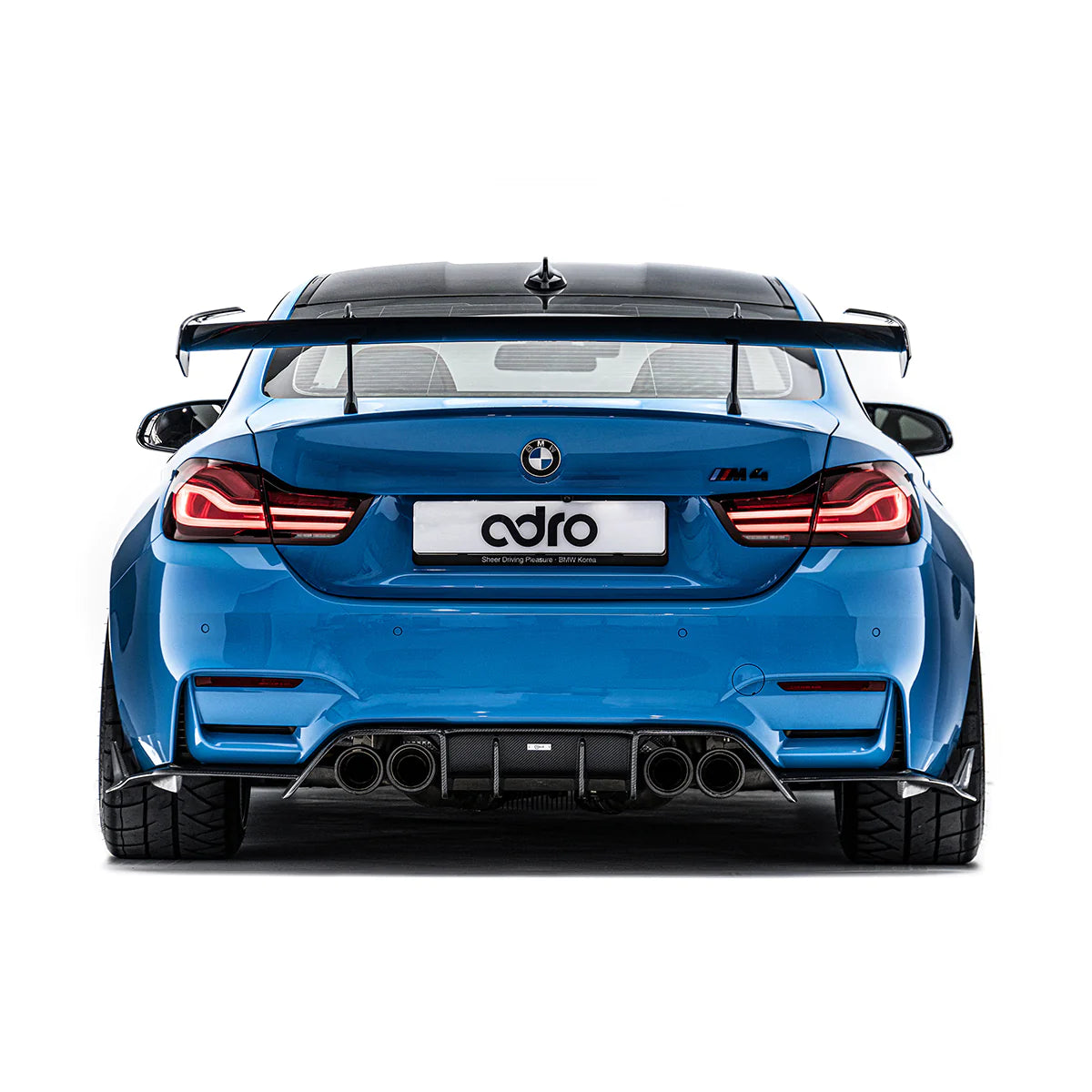 ADRO - Premium Prepreg AT-R1 Carbon Fiber Swan Neck Wing - BMW F82 M4