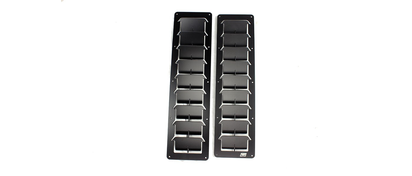 Trackspec - Universal Hood Louvers (4.5 x 17.0 Inch Rectangular)