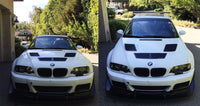 Trackspec - Racing Hood Center Louvers - BMW E46 M3
