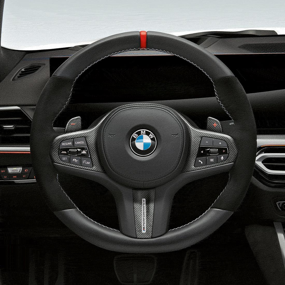 Genuine BMW - M Performance Steering Wheel Trim (Carbon Fiber/Alcantara)  - BMW G8X M2/M3/M4