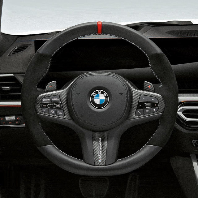 Genuine BMW - M Performance Steering Wheel Trim (Carbon Fiber/Alcantara)  - BMW G8X M2/M3/M4