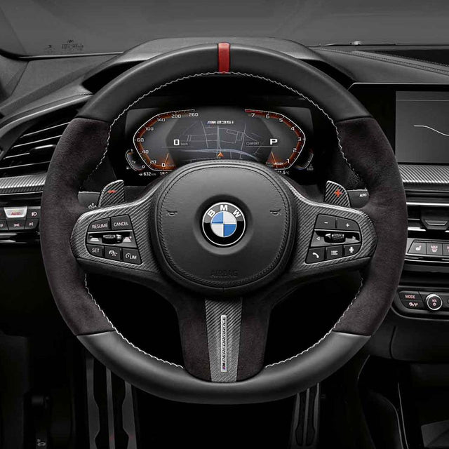 Genuine BMW - M Performance Steering Wheel Trim (Carbon Fiber/Leather)  - BMW G8X M2/M3/M4