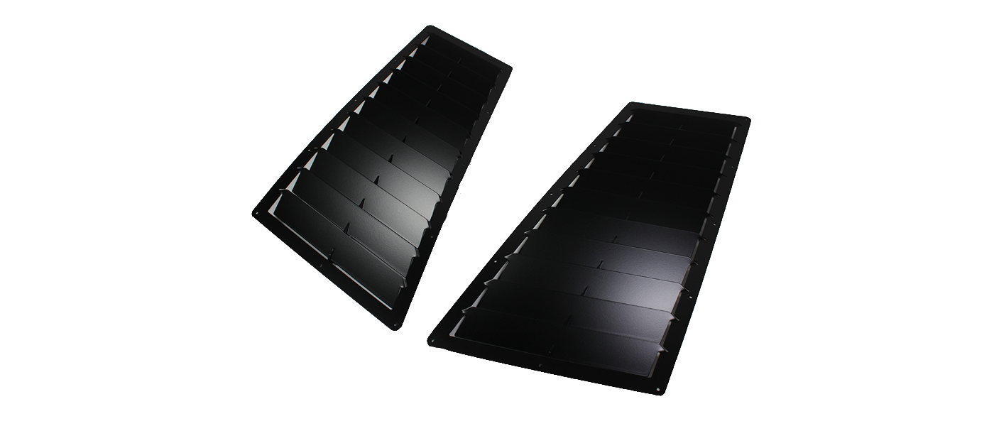 Trackspec - Universal Racing Hood Louvers (22.0 x 11.0 Inch)