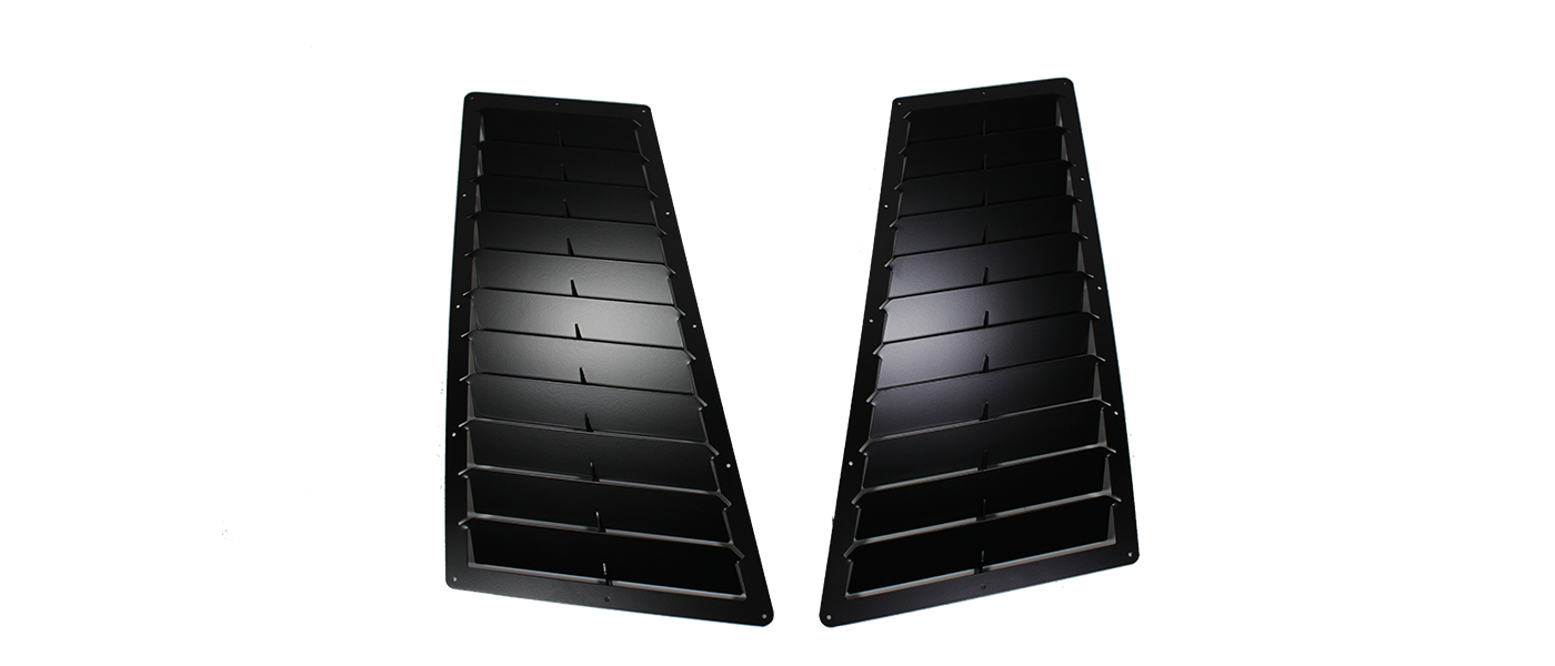 Trackspec - Universal Racing Hood Louvers (22.0 x 11.0 Inch)